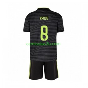 Camisolas de futebol Real Madrid Toni Kroos 8 Criança Equipamento 3ª 2022/23 Manga Curta